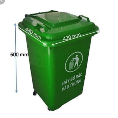 THÙNG RÁC 60 LÍT – NHỰA HDPE / THÙNG RÁC CÔNG CỘNG