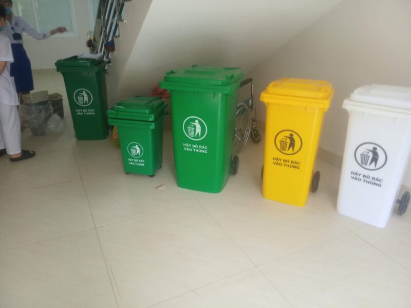 Thùng rác nhựa 240 lít tại Thanh Hóa